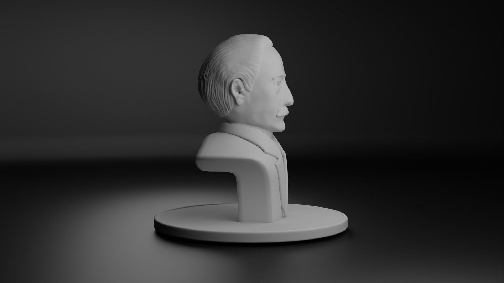 Eduard Douwes Dekker aka Multatuli 3D model_2