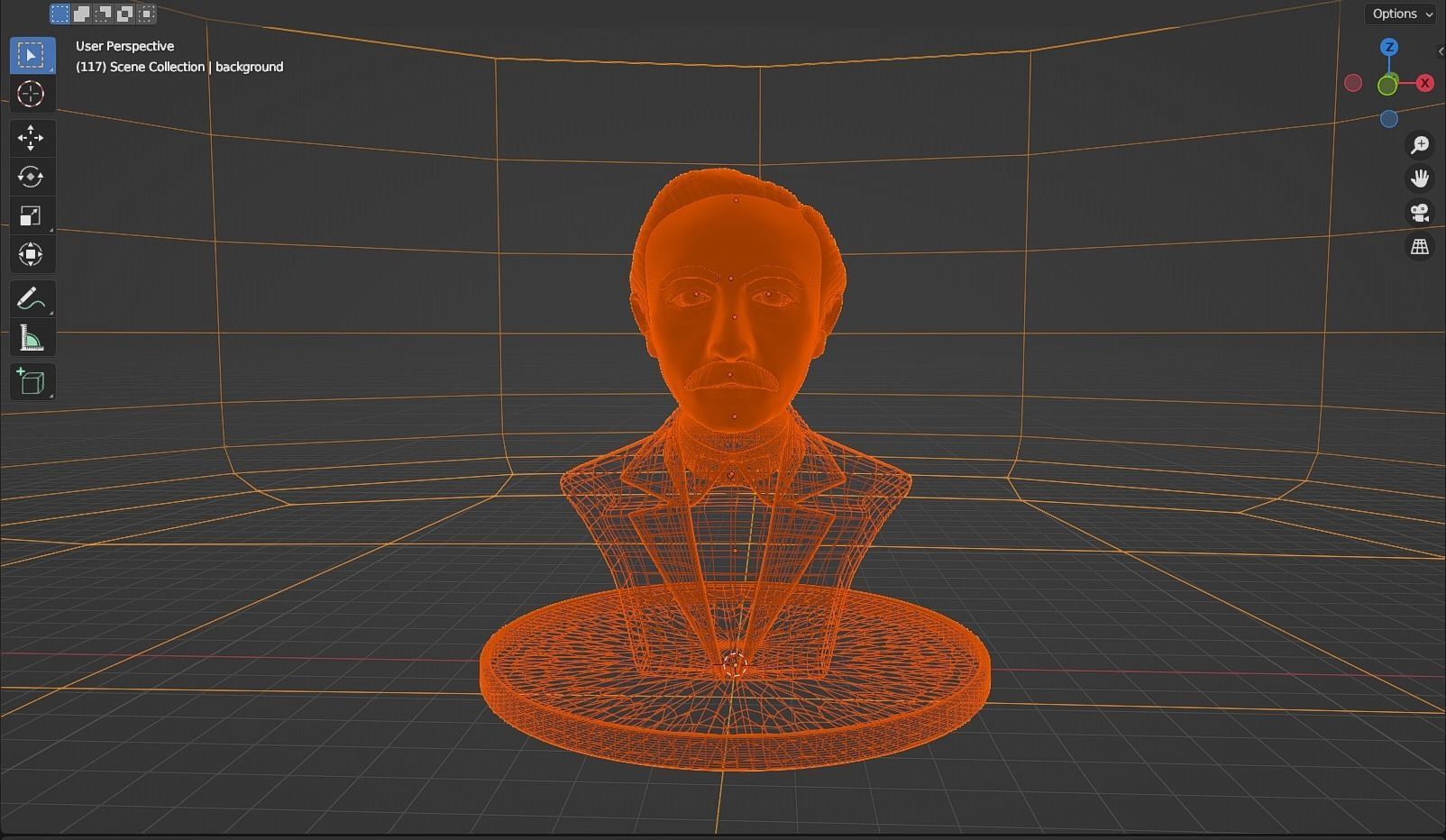 Eduard Douwes Dekker aka Multatuli 3D model_9