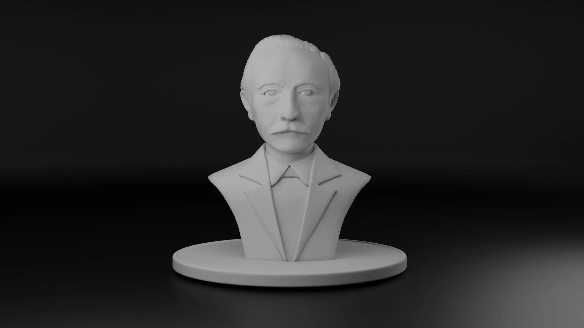 Eduard Douwes Dekker aka Multatuli 3D model_0