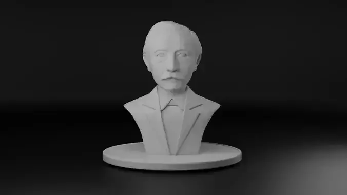 Eduard Douwes Dekker aka Multatuli 3D model