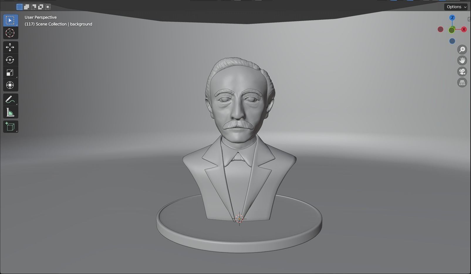 Eduard Douwes Dekker aka Multatuli 3D model_11