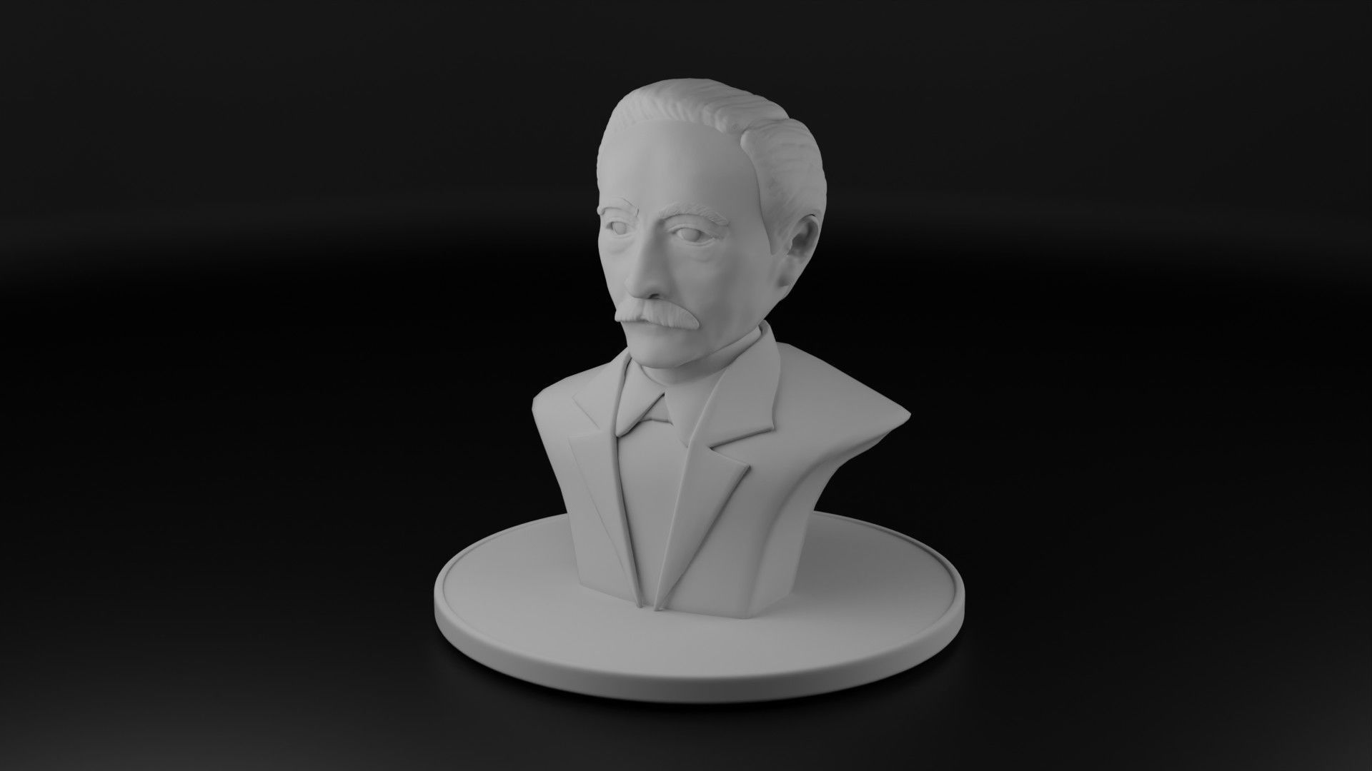 Eduard Douwes Dekker aka Multatuli 3D model_5