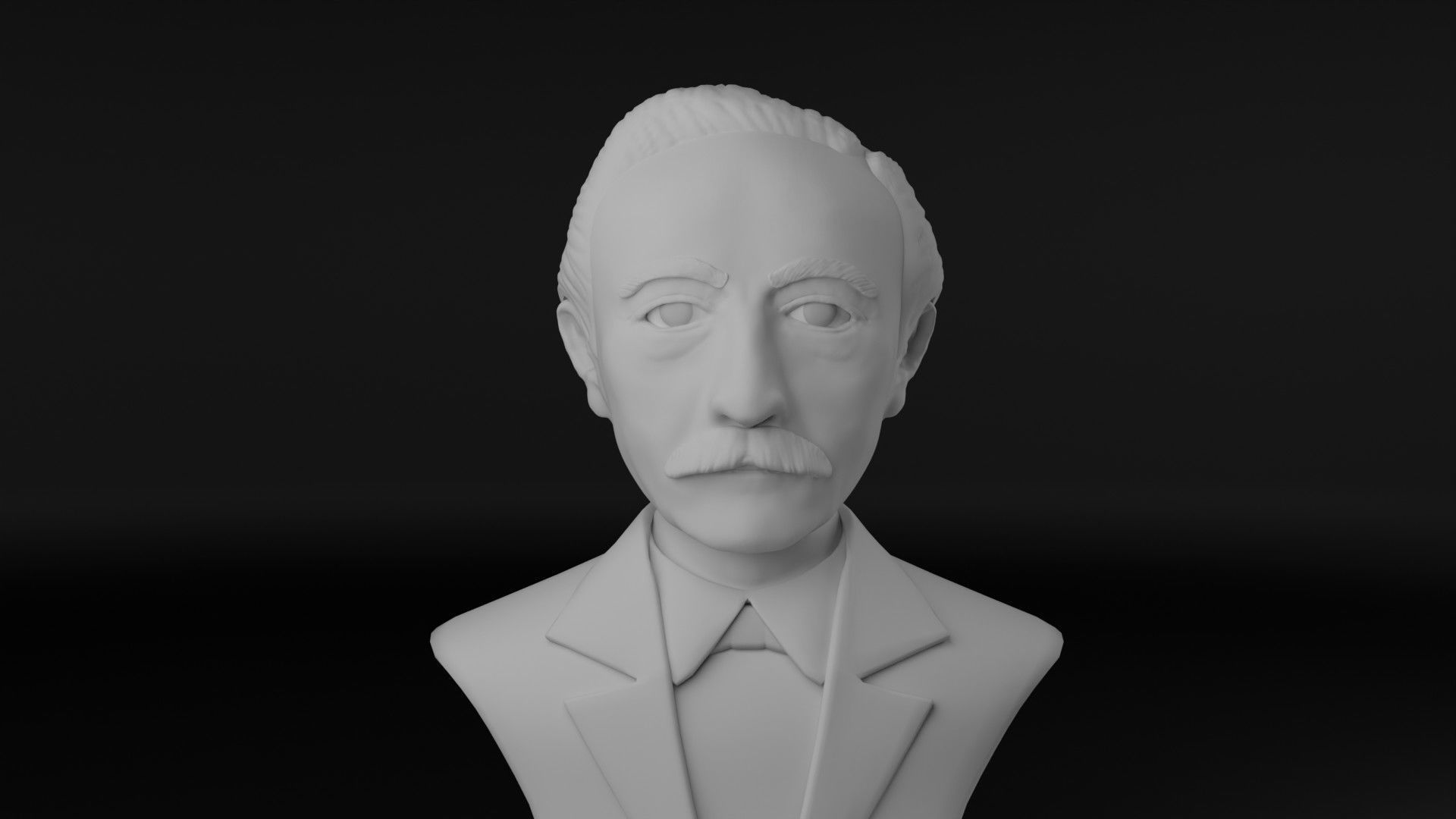 Eduard Douwes Dekker aka Multatuli 3D model_7