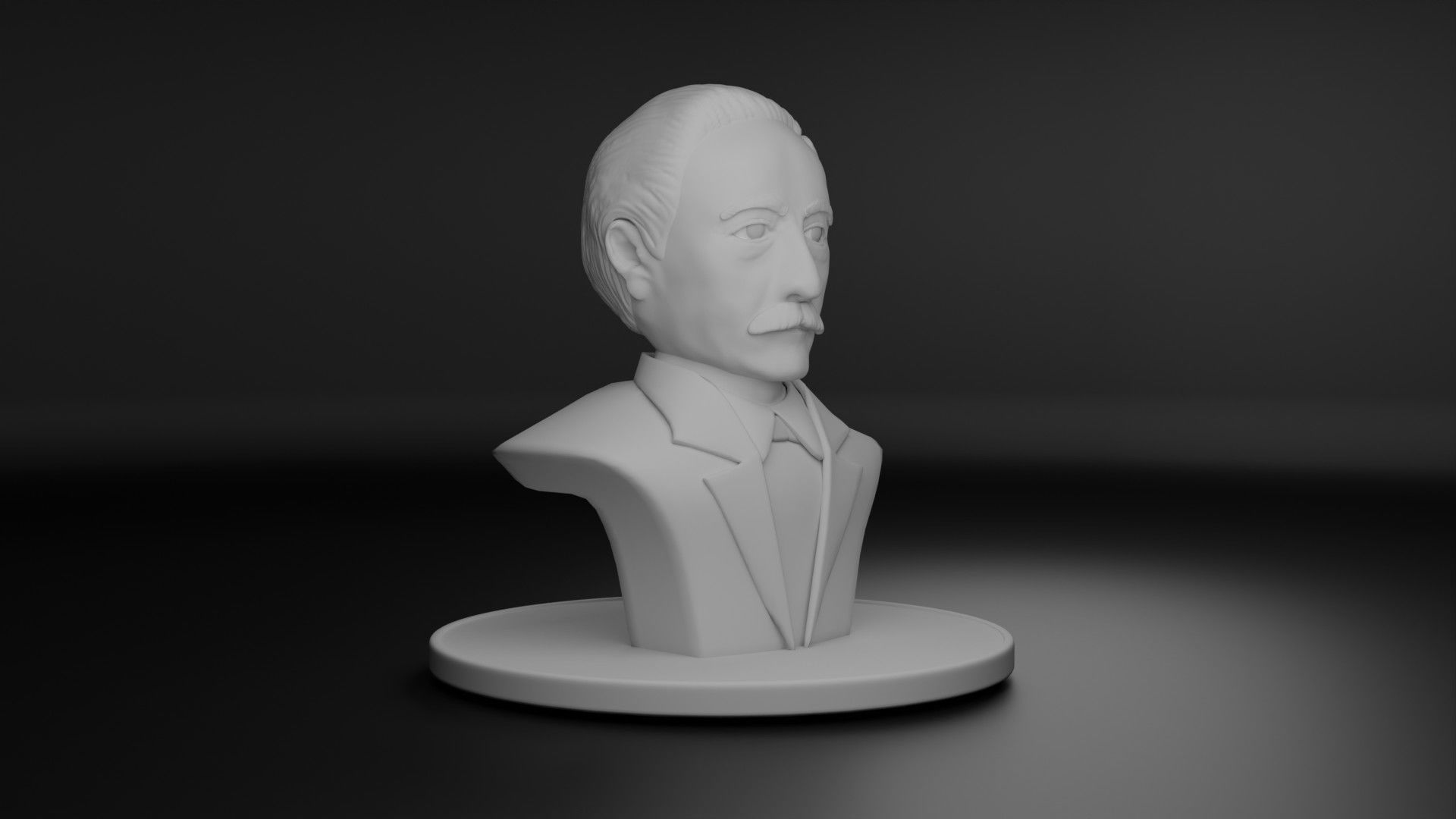 Eduard Douwes Dekker aka Multatuli 3D model_1