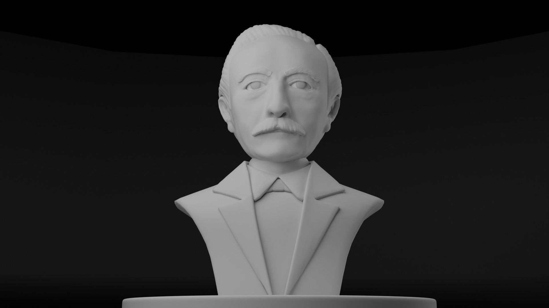 Eduard Douwes Dekker aka Multatuli 3D model_6