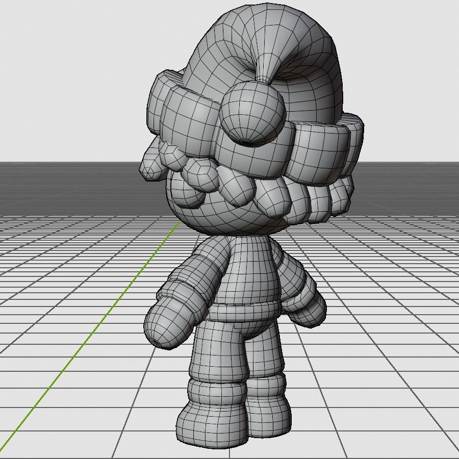 Christmas Santa Boy Low-poly 3D model_8