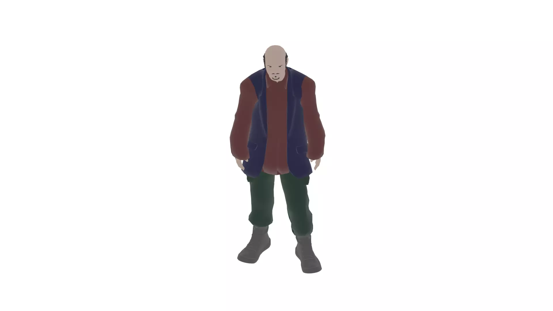 Bald Arab Man Free 3D model