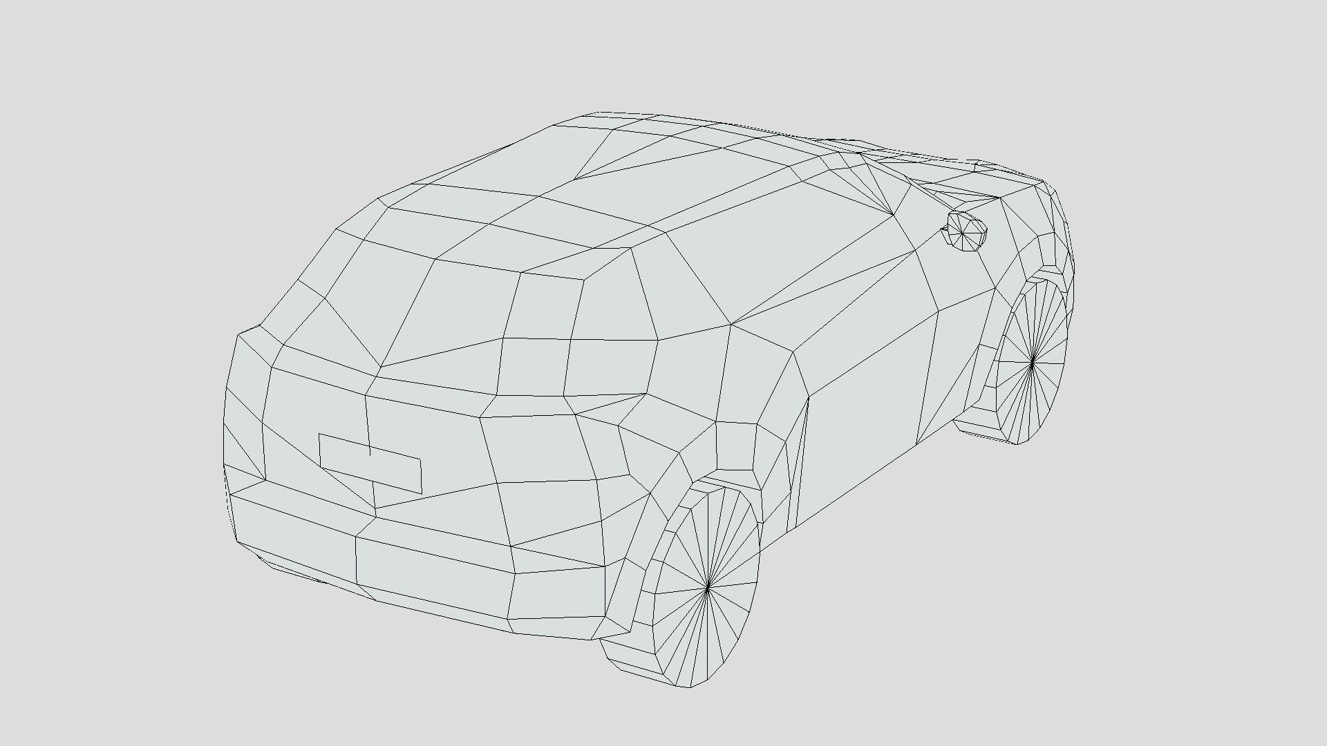 Peugeot e-2008 Low-poly 3D model_6