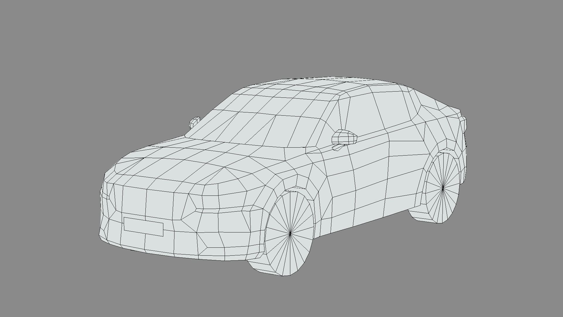 Polestar 2 2023 Low-poly 3D model_4