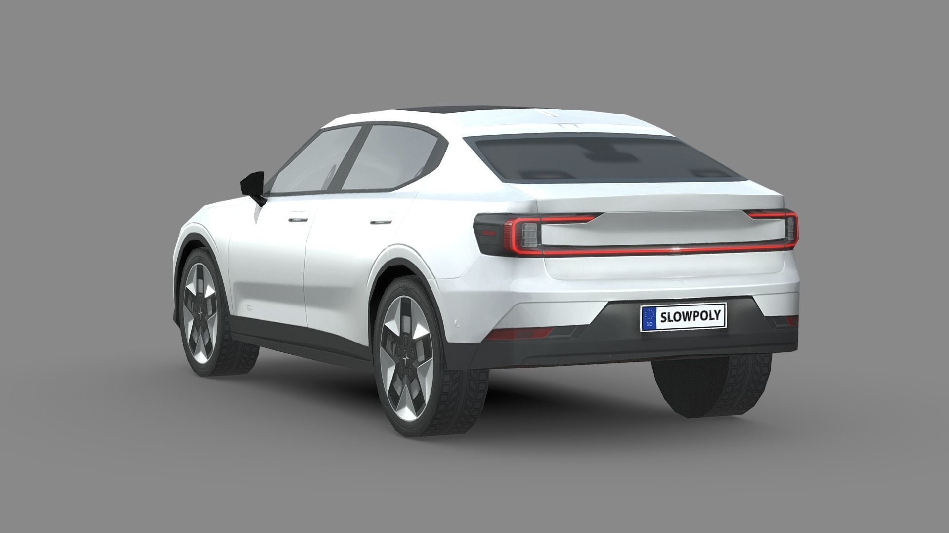 Polestar 2 2023 Low-poly 3D model_1