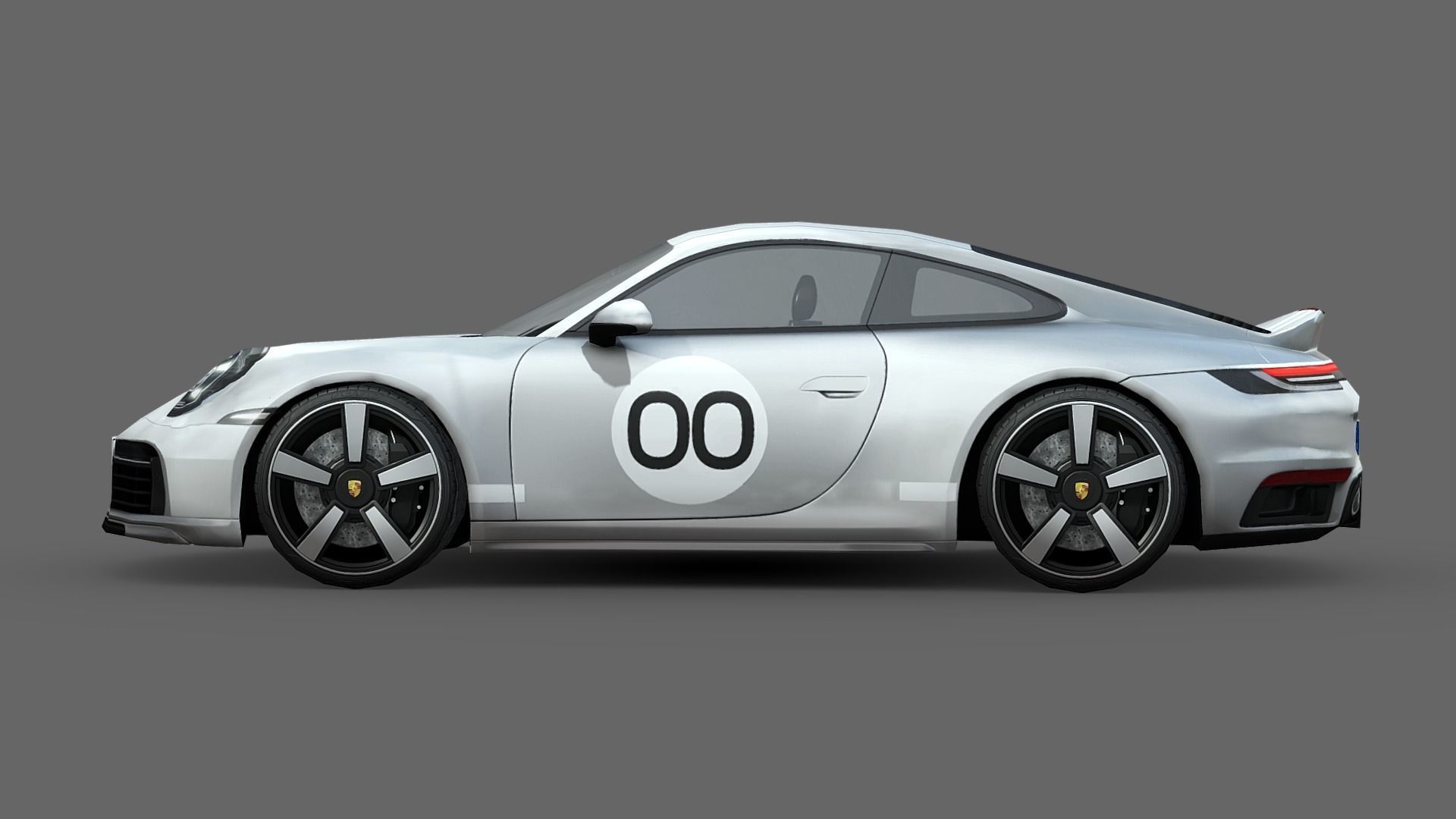 Porsche 911 Sport Classic 2023 Low-poly 3D model_2