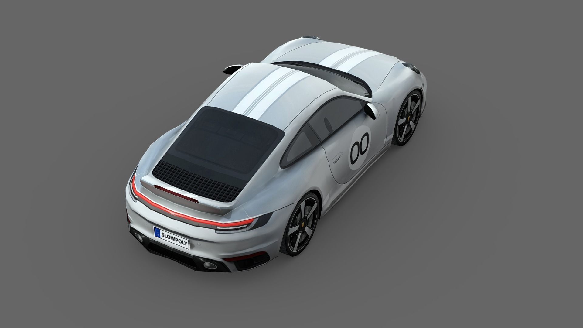 Porsche 911 Sport Classic 2023 Low-poly 3D model_4