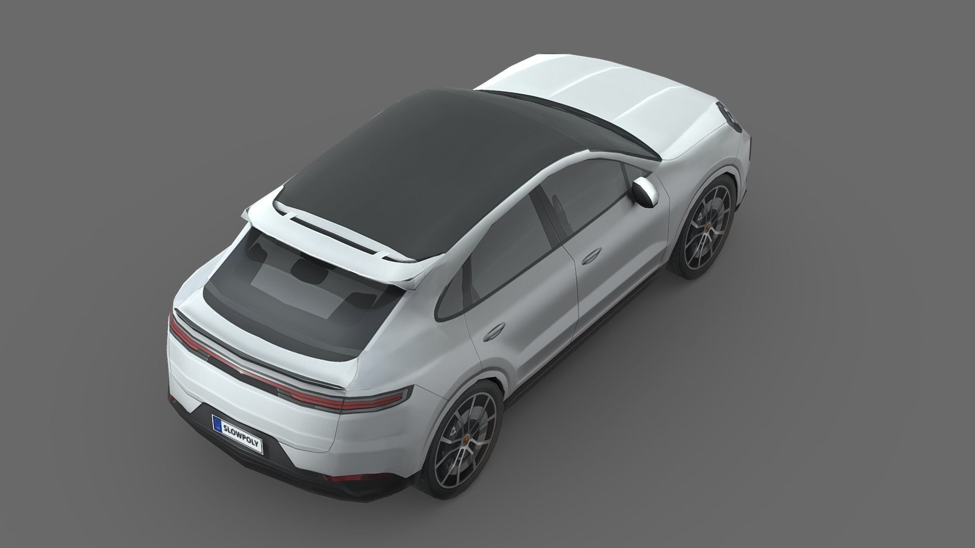 Porsche Cayenne E-Hybrid Coupe 2024 Low-poly 3D model_3