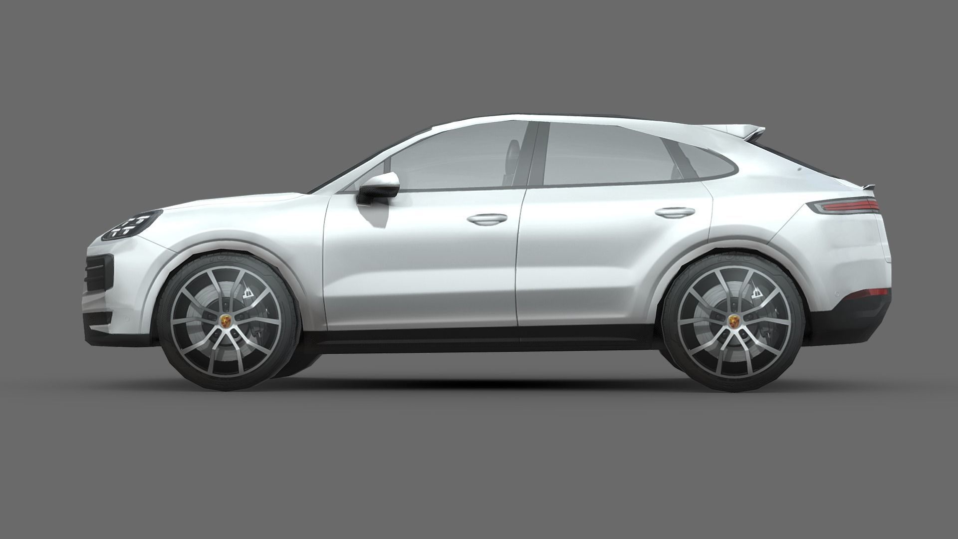 Porsche Cayenne E-Hybrid Coupe 2024 Low-poly 3D model_1