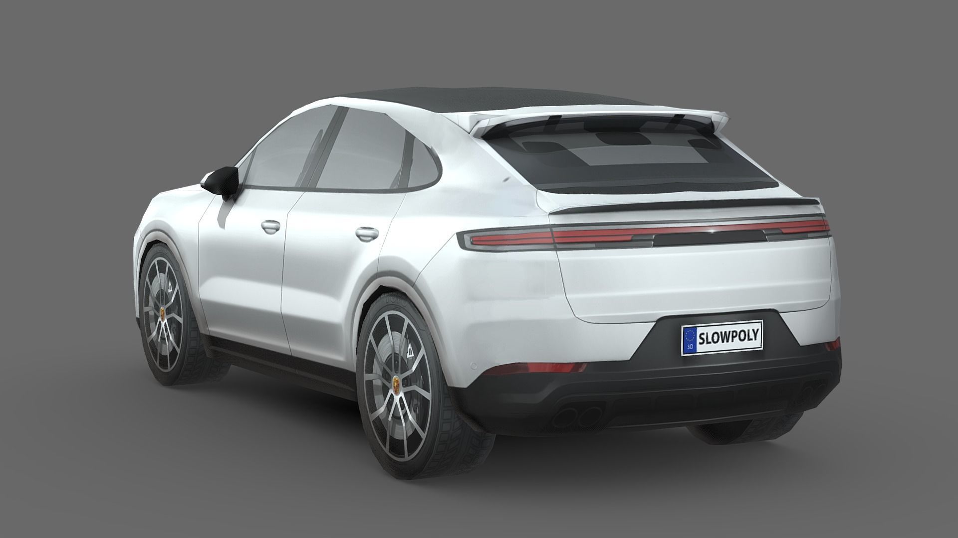 Porsche Cayenne E-Hybrid Coupe 2024 Low-poly 3D model_4