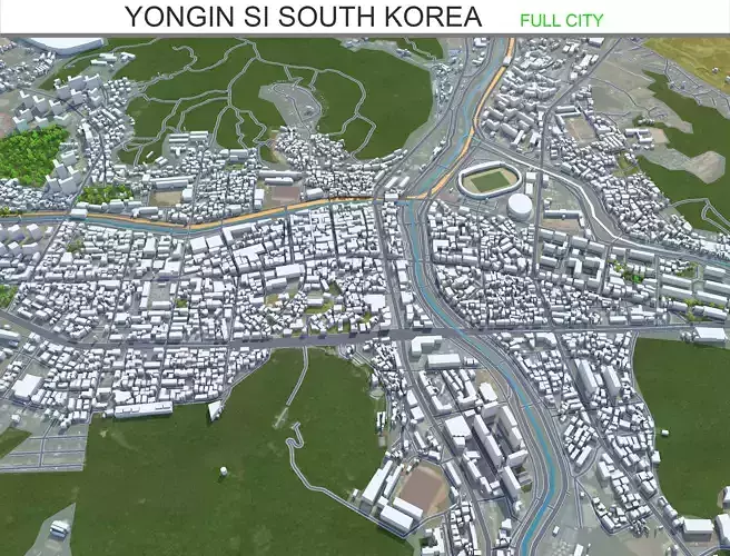 Yongin si South Korea 20km