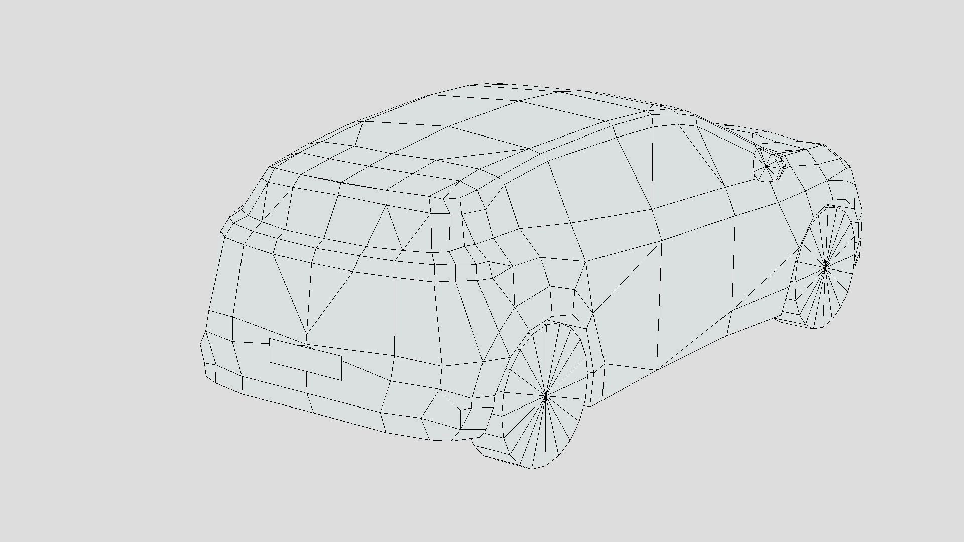 Renault Megane E Low-poly 3D model_5
