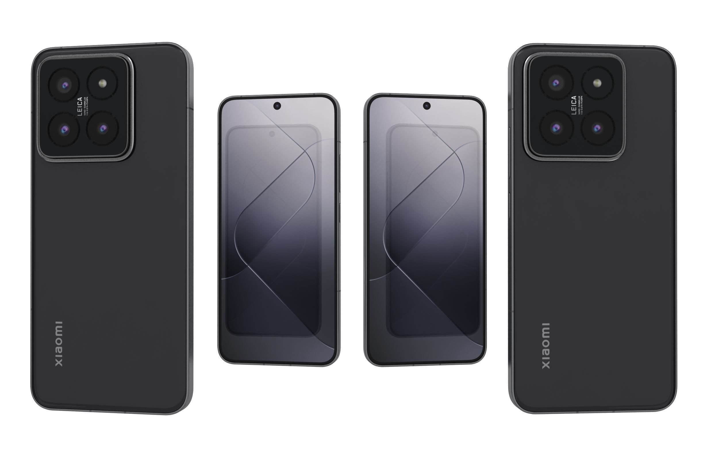Xiaomi 14 Black 3D model_3