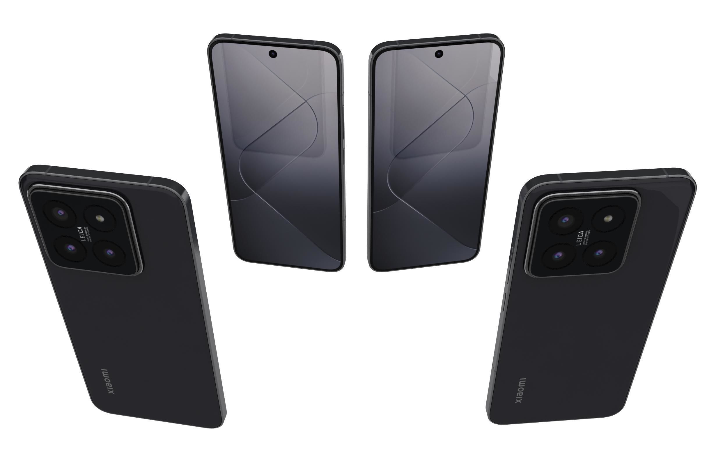 Xiaomi 14 Black 3D model_4