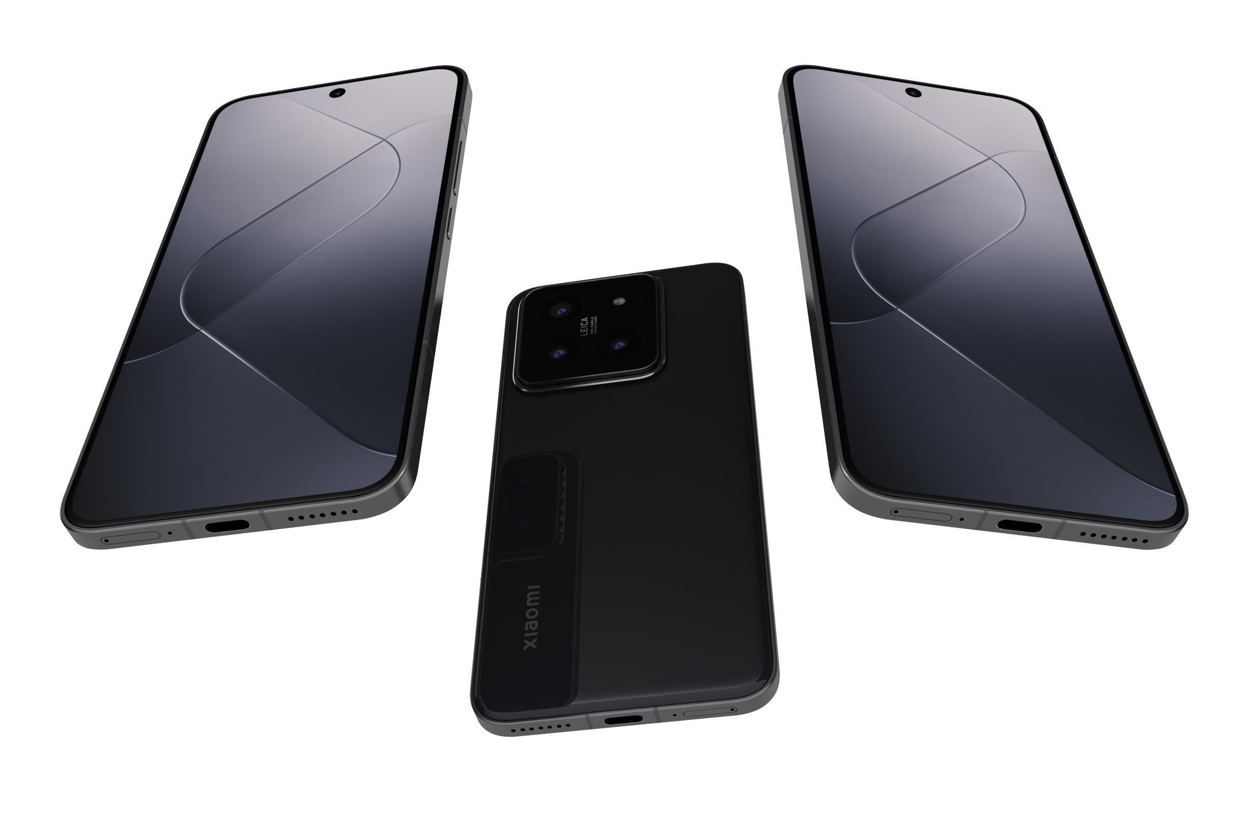 Xiaomi 14 Black 3D model_2