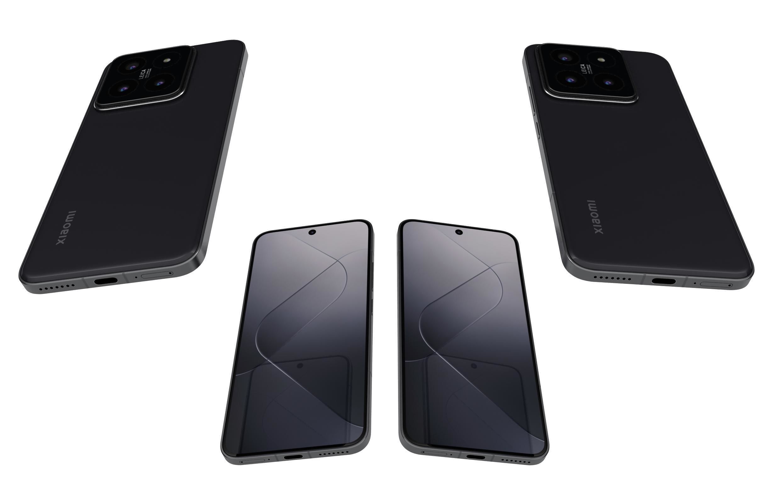 Xiaomi 14 Black 3D model_5