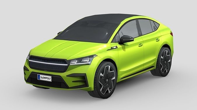 Skoda Enyaq RS iV Low-poly 3D model