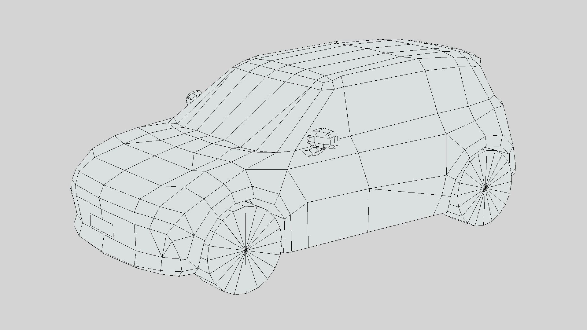 Smart 1 Brabus Low-poly 3D model_5