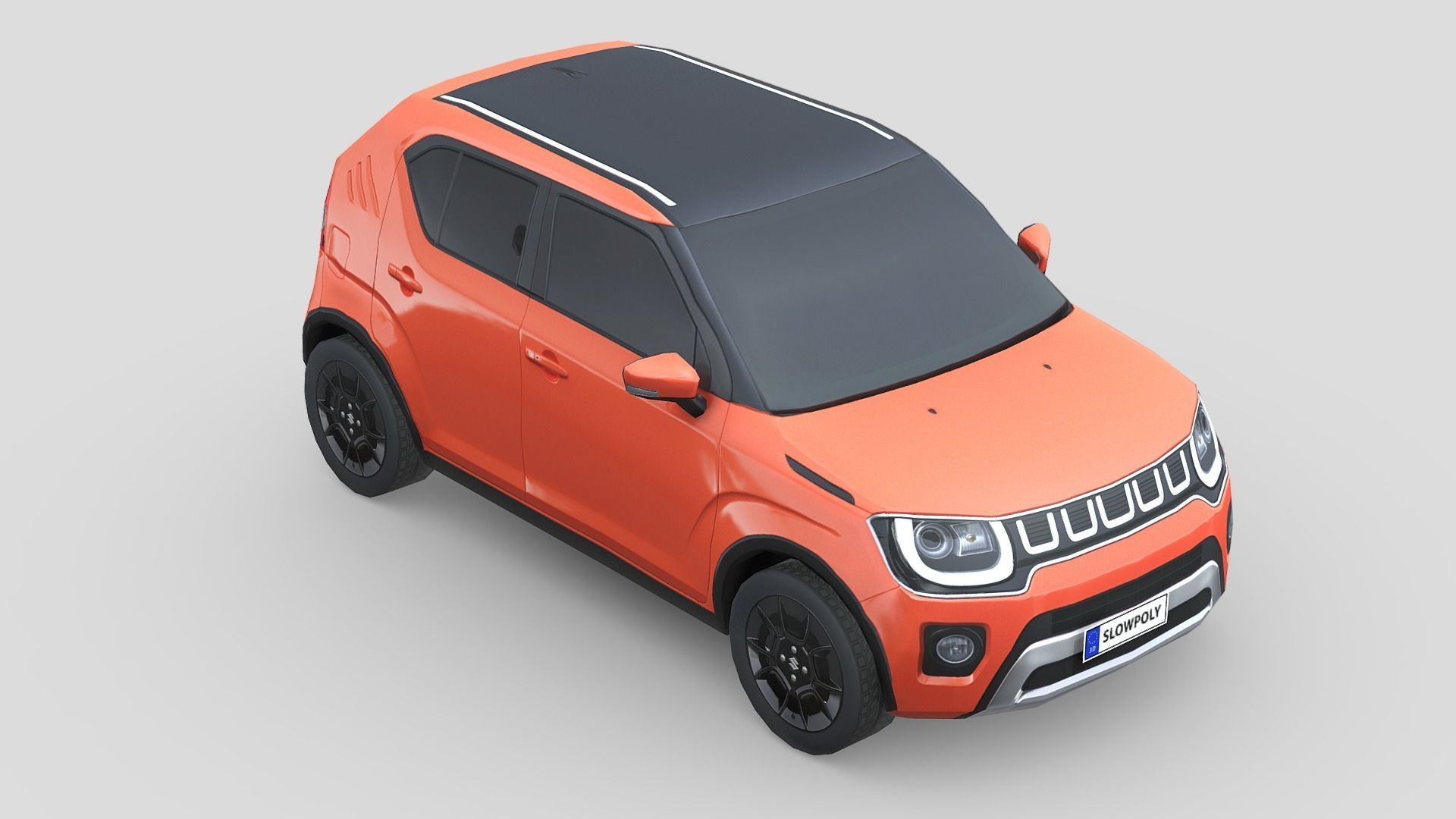 Suzuki Ignis 2021 Low-poly 3D model_3