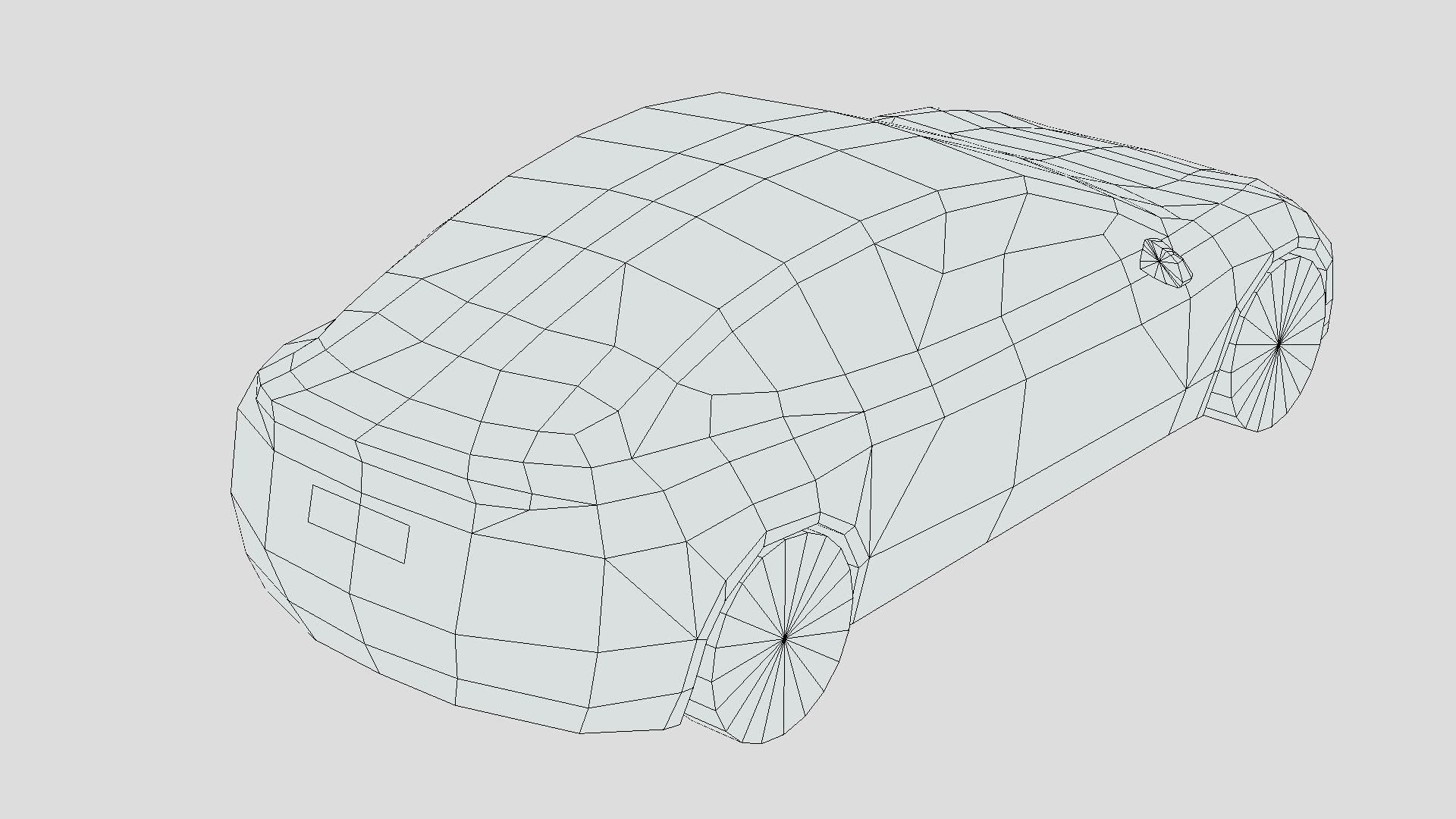 Tesla Model 3 2021 Low-poly 3D model_6