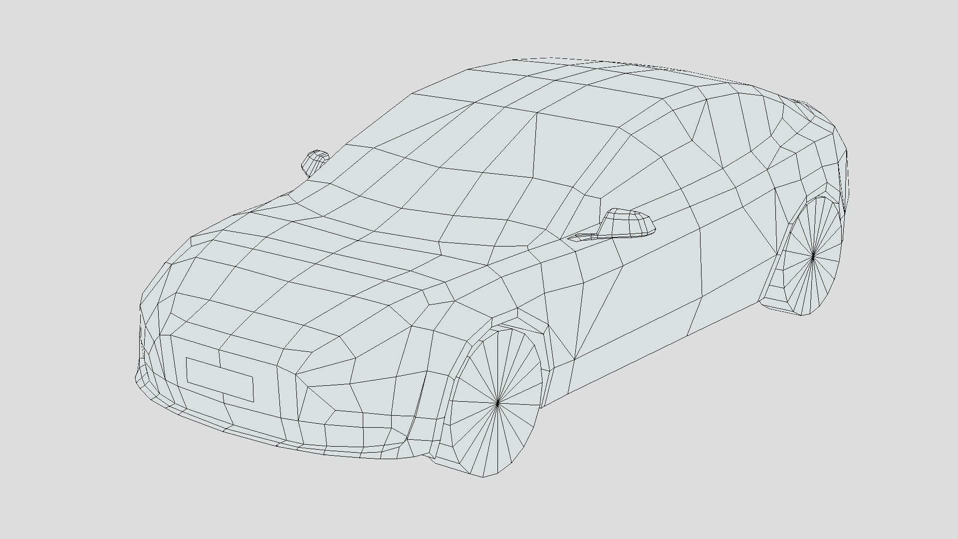 Tesla Model 3 2021 Low-poly 3D model_5