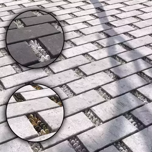 paving walkway PBR texture 005