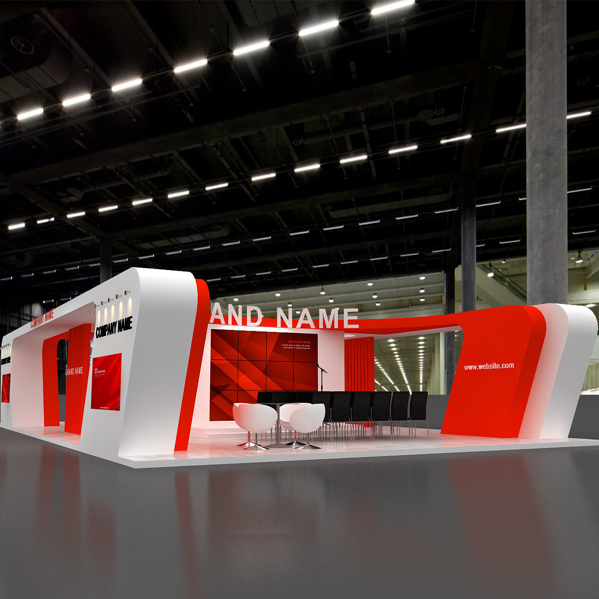 exhibition 3d 3D model_8