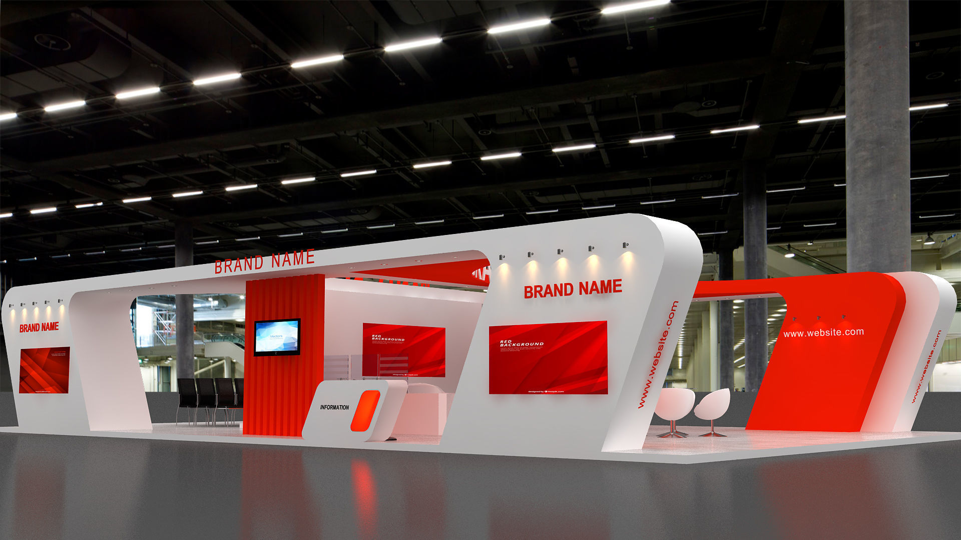 exhibition 3d 3D model_2