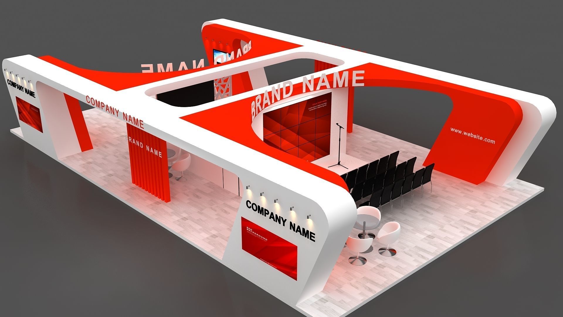 exhibition 3d 3D model_7