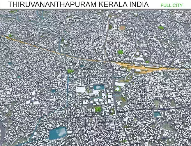 Thiruvananthapuram Kerala India 35km AI