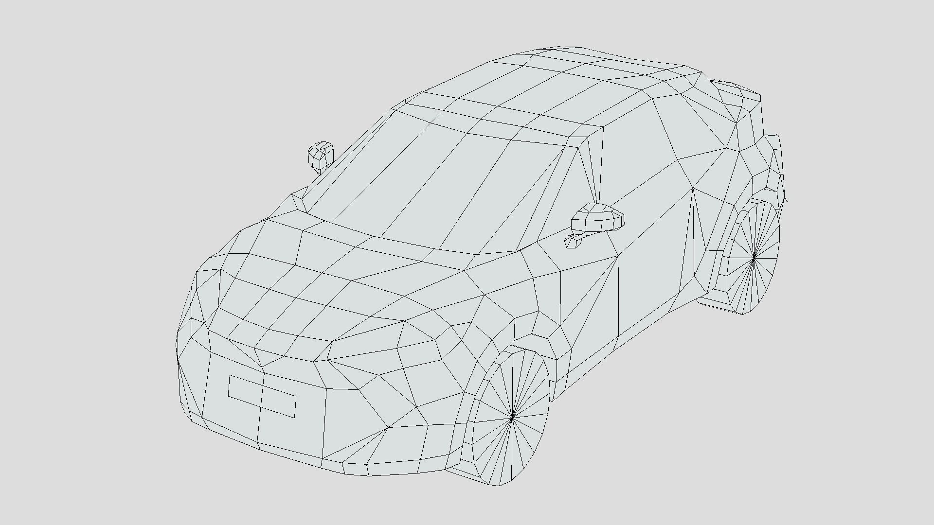 Toyota C-HR 2024 Low-poly 3D model_5