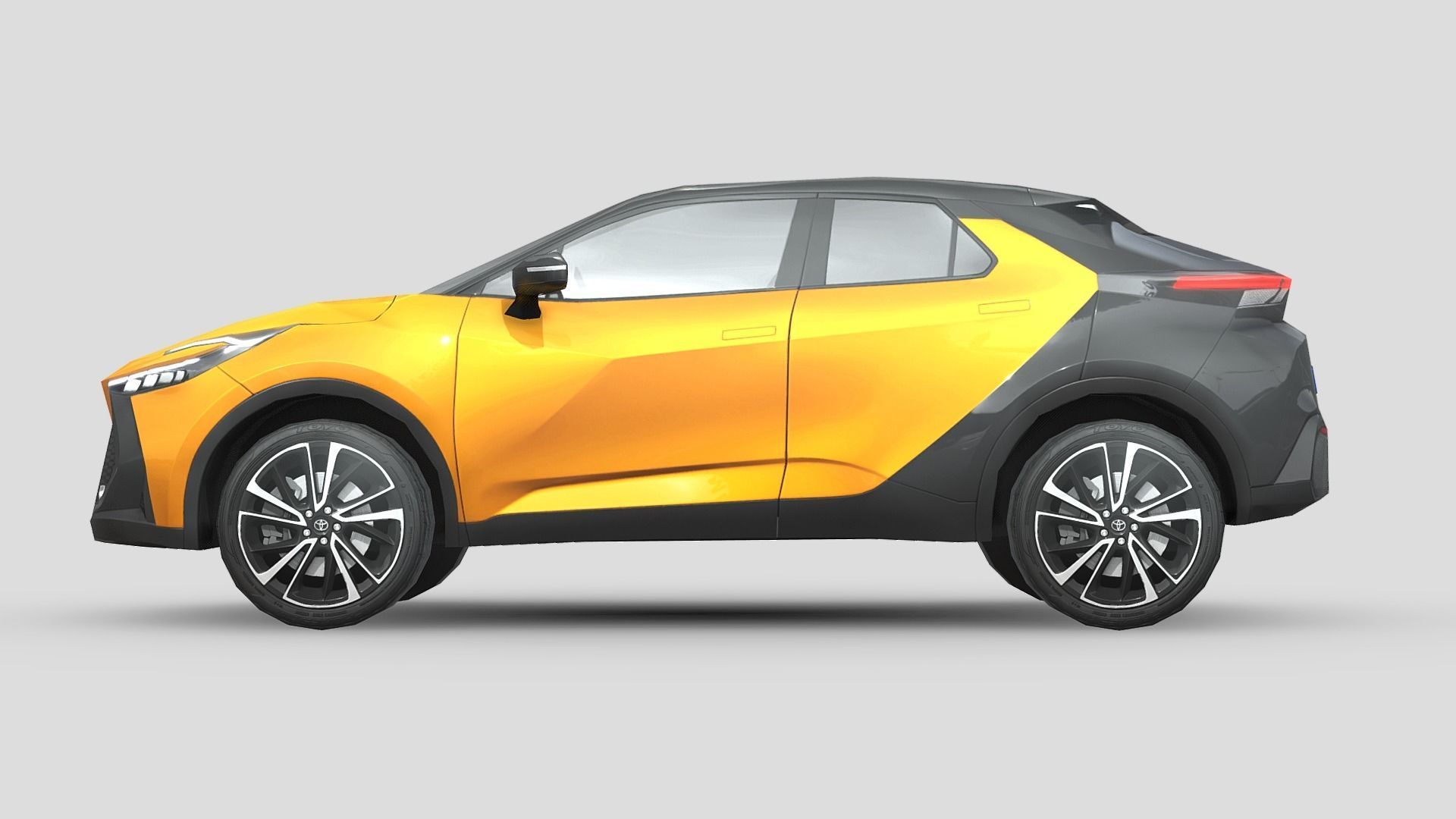 Toyota C-HR 2024 Low-poly 3D model_2