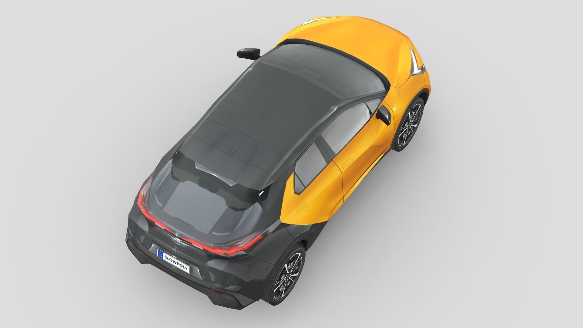Toyota C-HR 2024 Low-poly 3D model_4