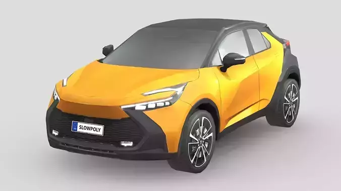 Toyota C-HR 2024 Low-poly 3D model