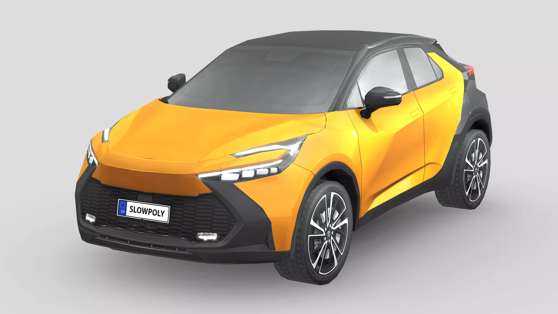 Toyota C-HR 2024 Low-poly 3D model_0