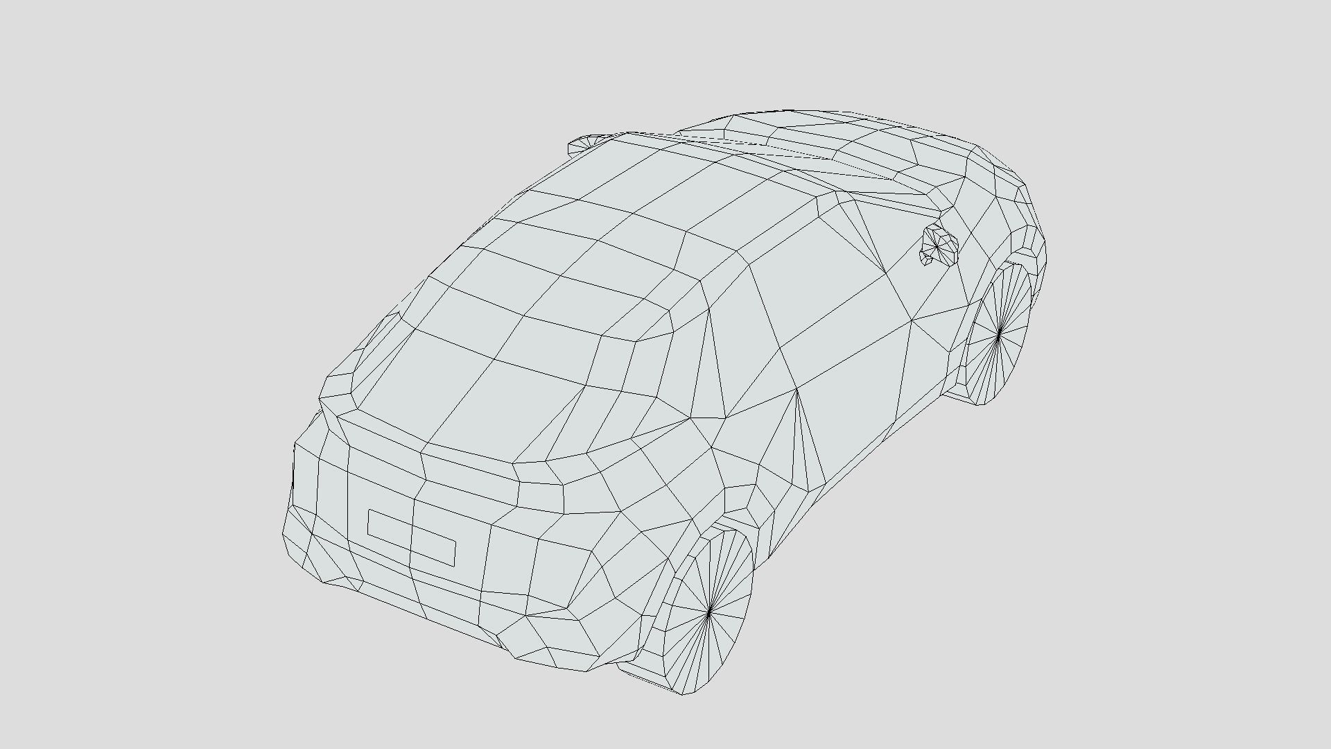 Toyota C-HR 2024 Low-poly 3D model_6