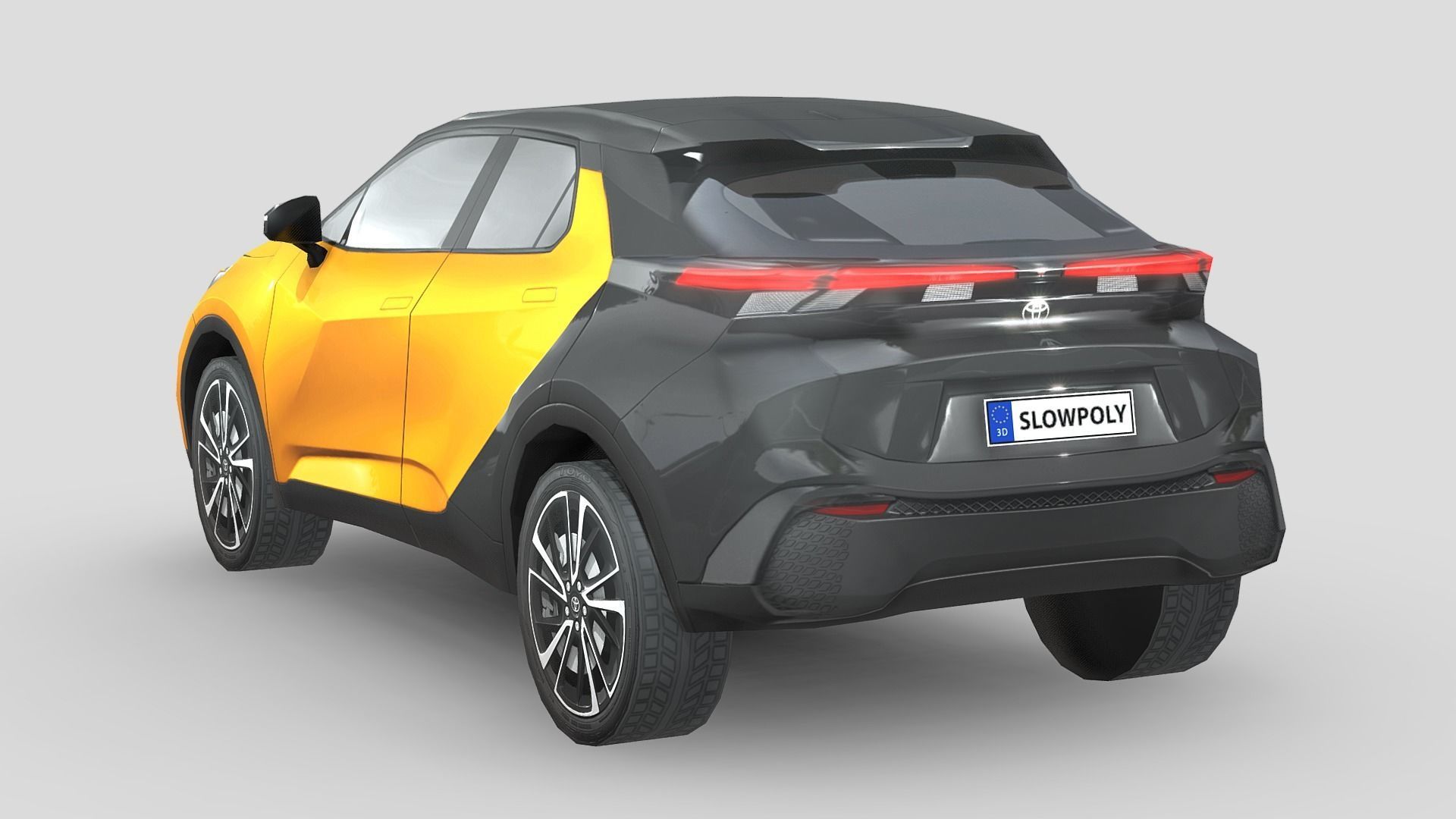 Toyota C-HR 2024 Low-poly 3D model_1