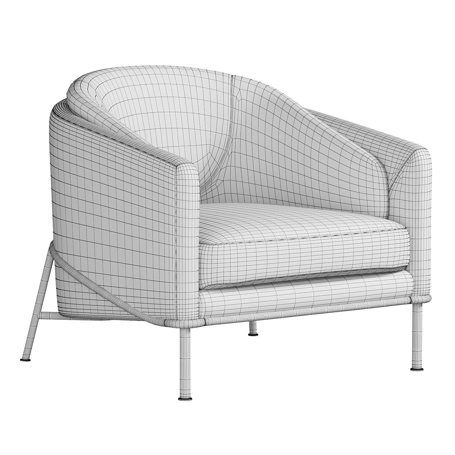  Fil Noir By Minotti 3D model_2