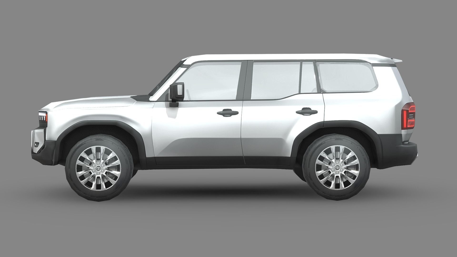 Toyota Land Cruiser 250 Prado 2024 Low-poly 3D model_2