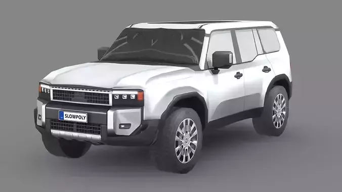 Toyota Land Cruiser 250 Prado 2024 Low-poly 3D model