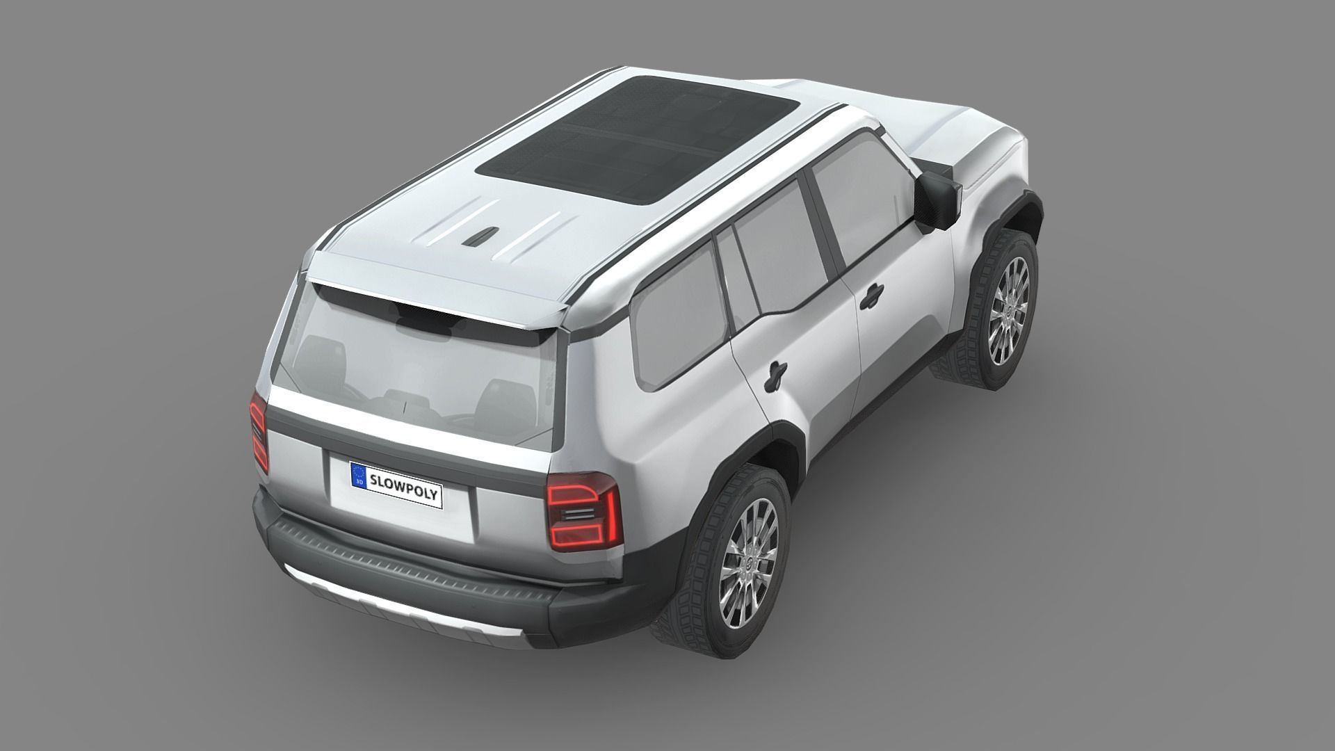 Toyota Land Cruiser 250 Prado 2024 Low-poly 3D model_4