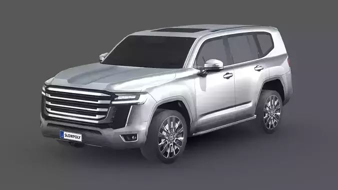 Toyota Land Cruiser 300 Low-poly 3D model