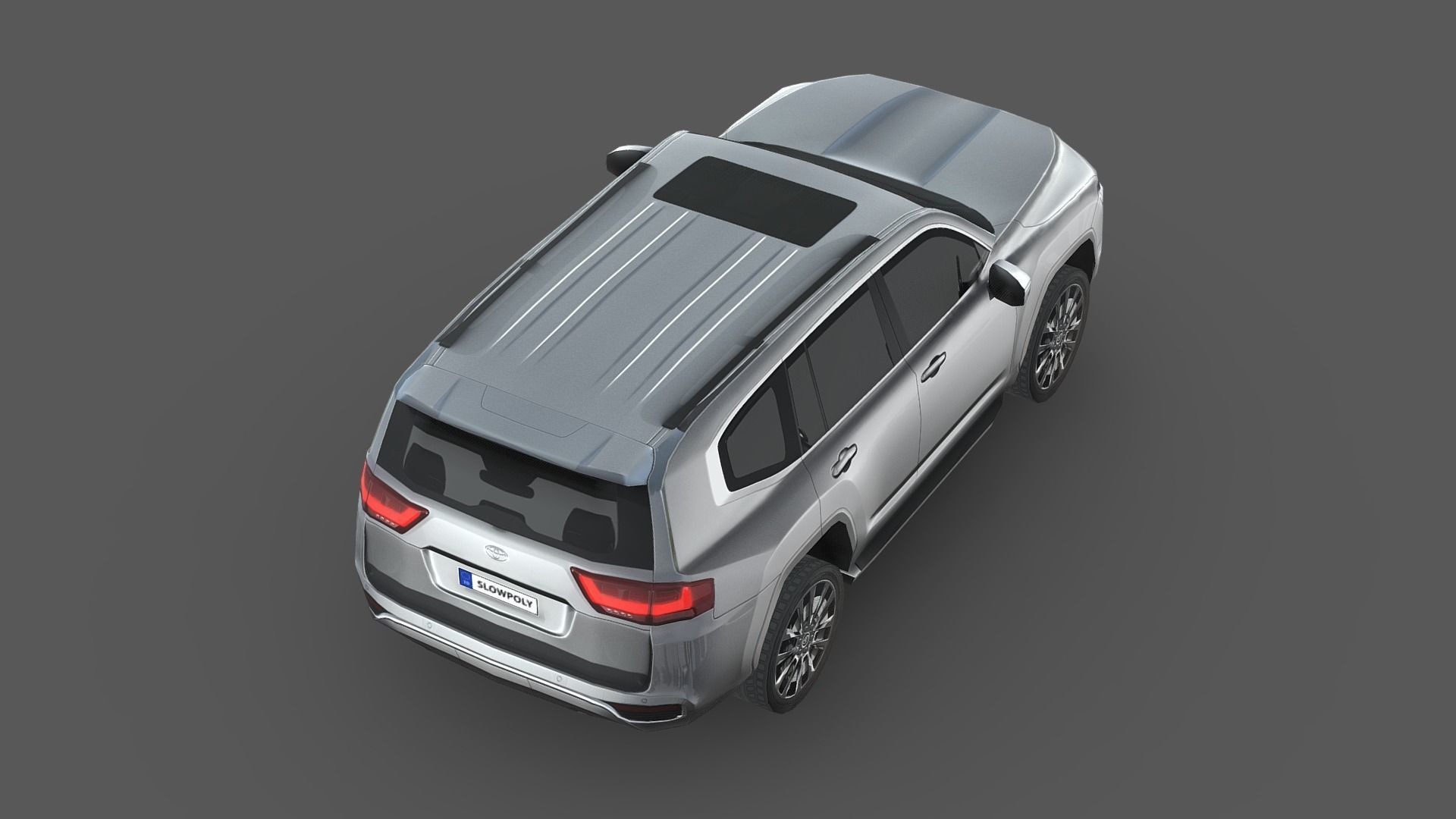 Toyota Land Cruiser 300 Low-poly 3D model_4