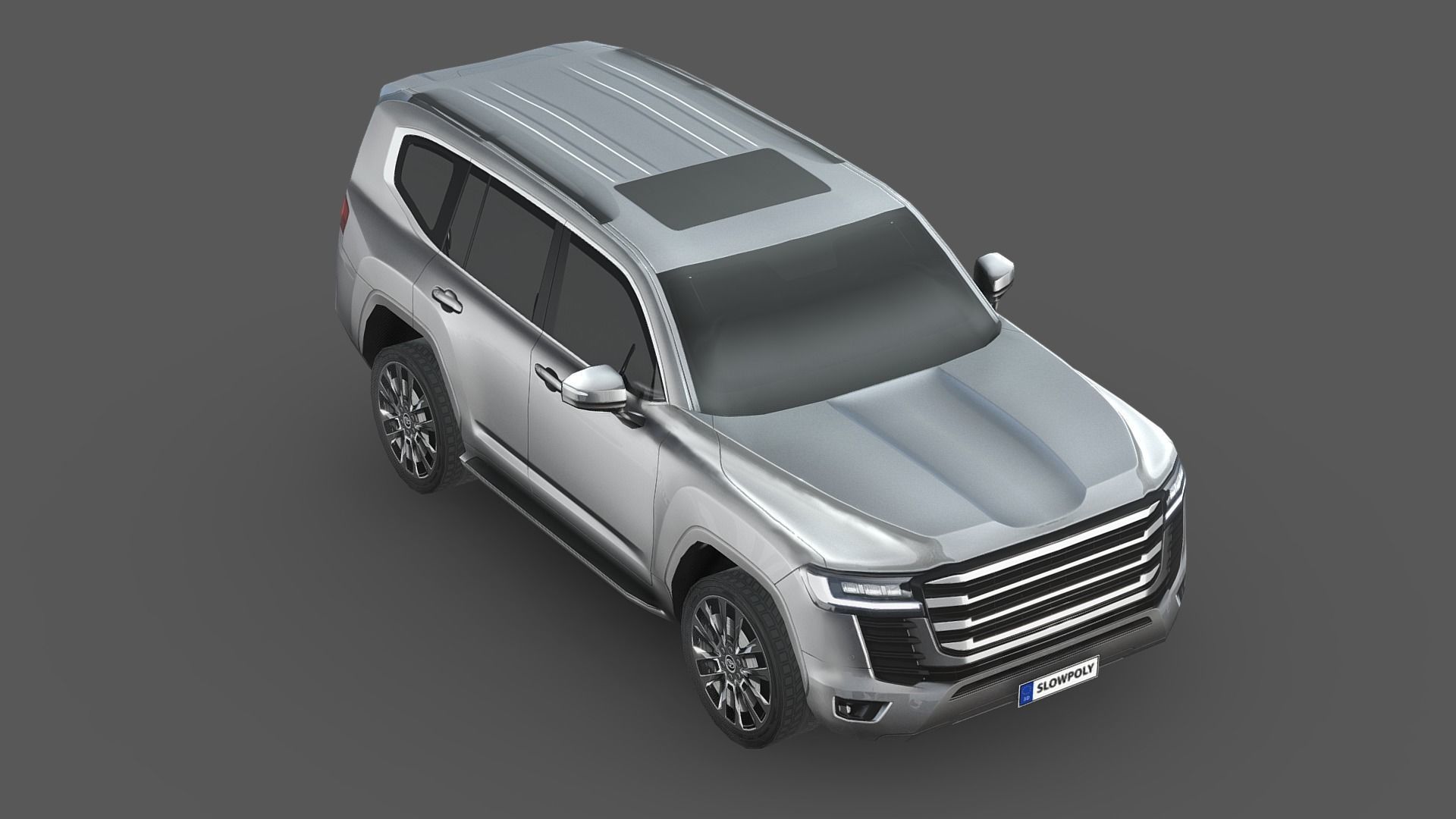 Toyota Land Cruiser 300 Low-poly 3D model_3