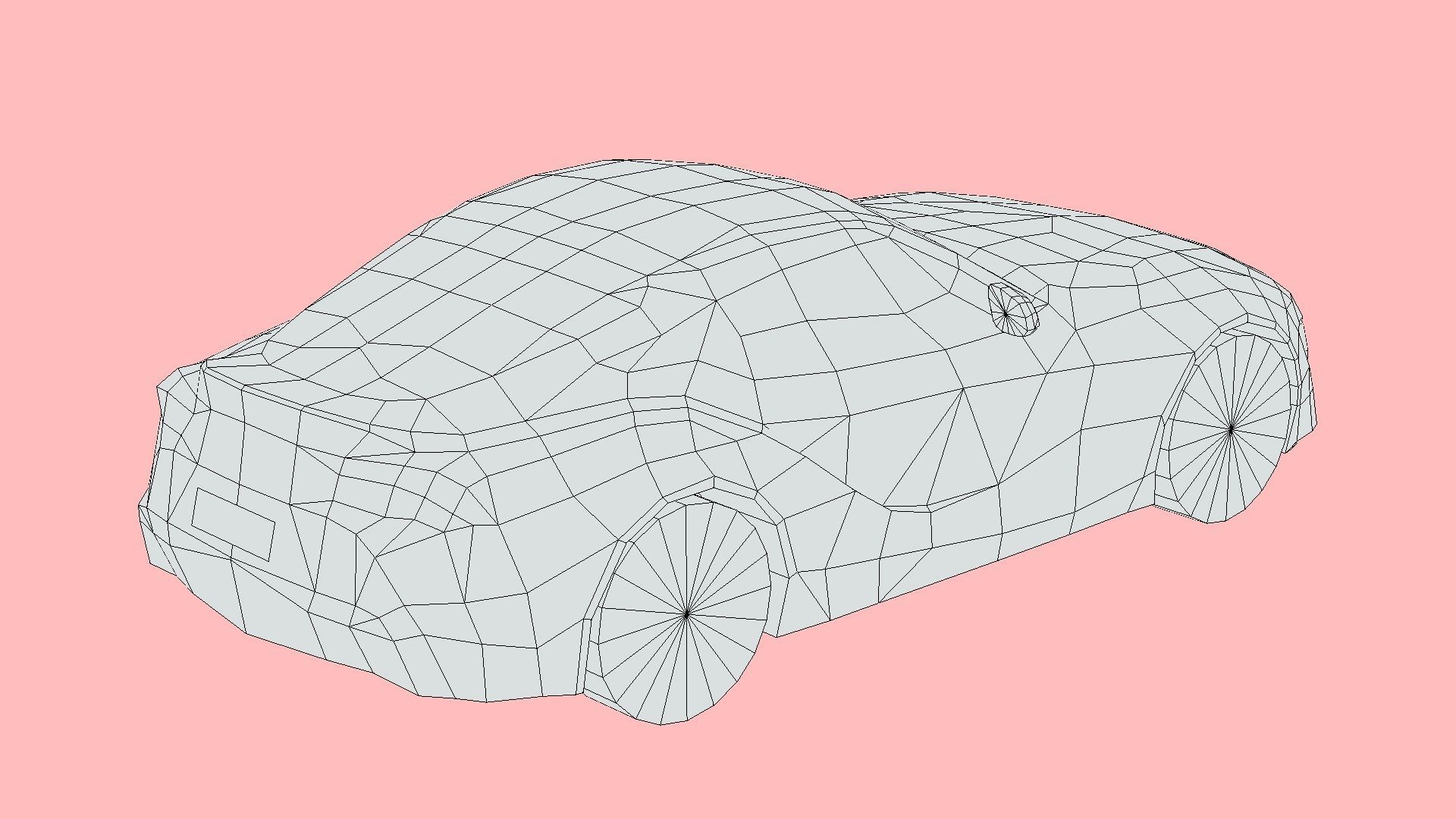 Toyota Supra 2020 Low-poly 3D model_6